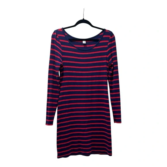 Old Navy Blue and Red Striped Dress - Picture 3 of 9
